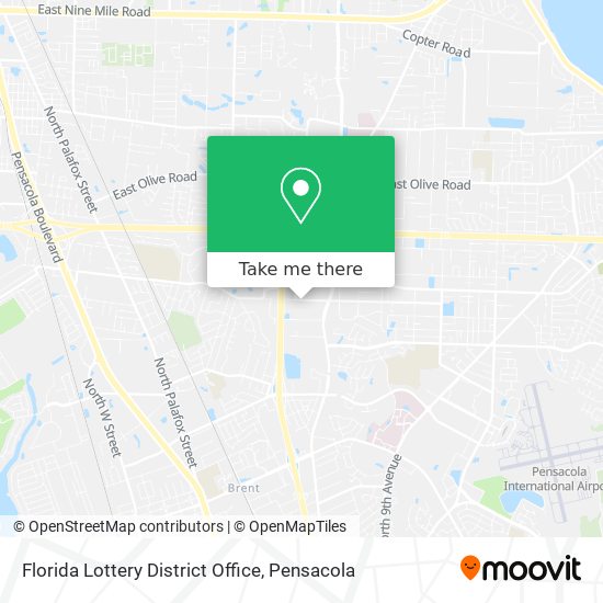 Florida Lottery District Office map
