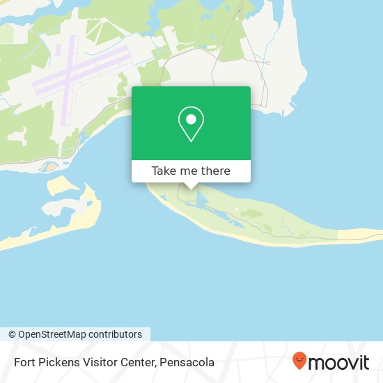 Fort Pickens Visitor Center map