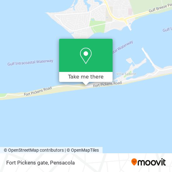 Mapa de Fort Pickens gate