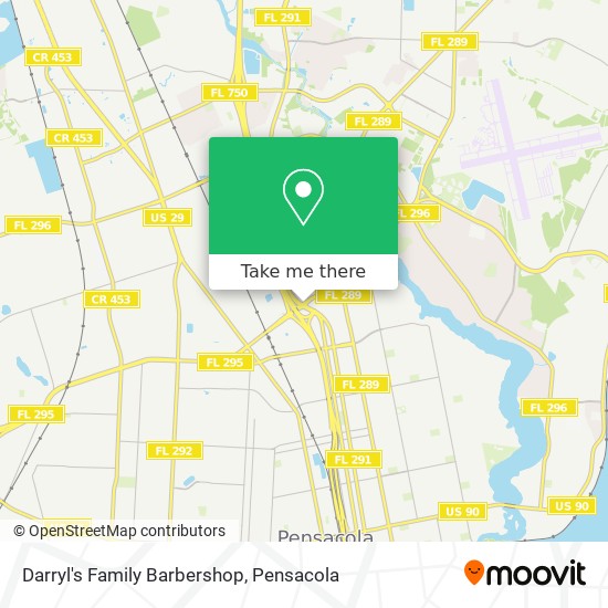 Darryl's Family Barbershop map