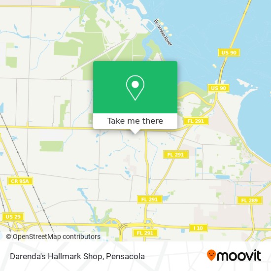 Darenda's Hallmark Shop map