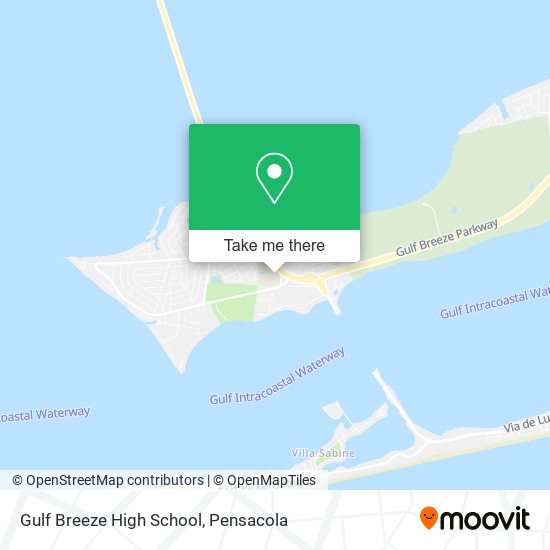 Gulf Breeze High School map