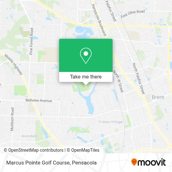 Marcus Pointe Golf Course map