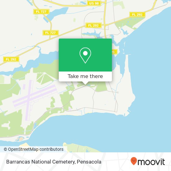Barrancas National Cemetery map