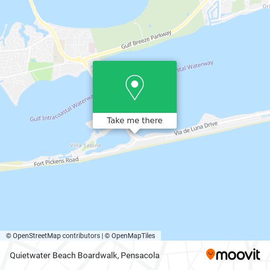 Quietwater Beach Boardwalk map