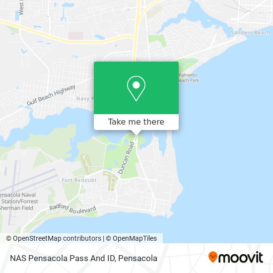 Mapa de NAS Pensacola Pass And ID