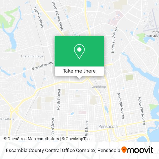 Escambia County Central Office Complex map