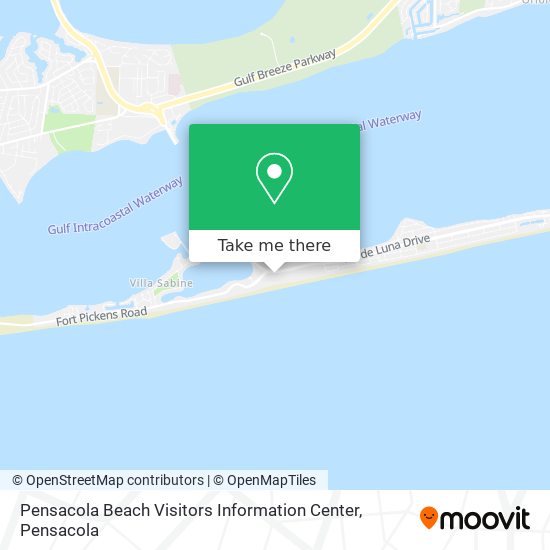 Mapa de Pensacola Beach Visitors Information Center