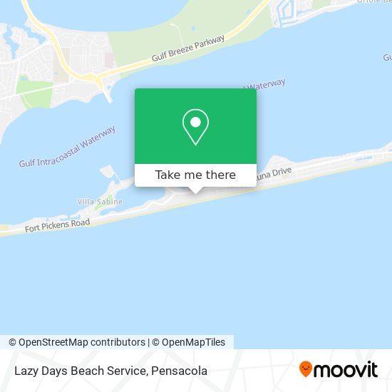 Lazy Days Beach Service map