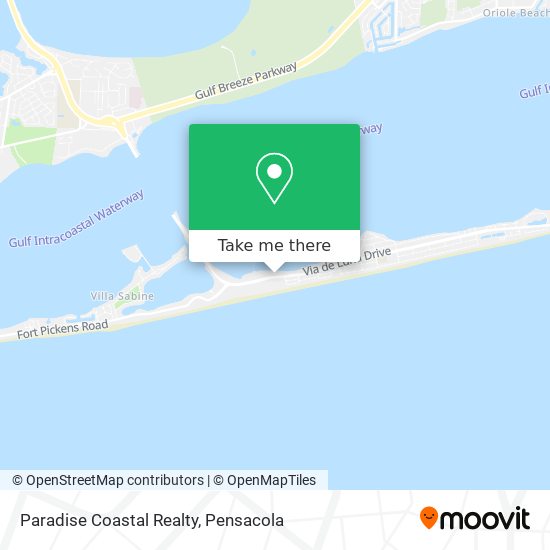 Paradise Coastal Realty map