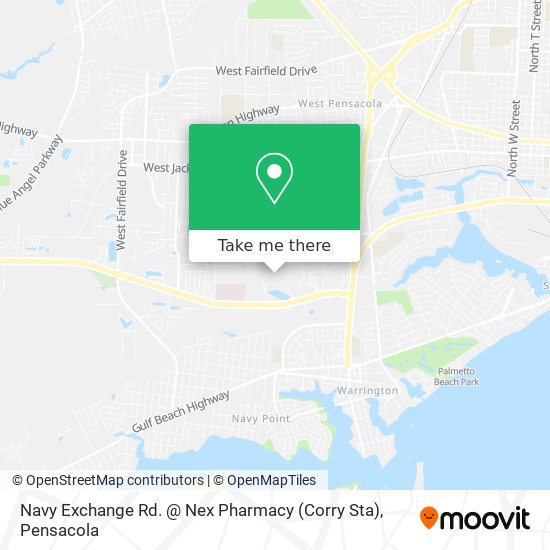 Navy Exchange Rd. @ Nex Pharmacy (Corry Sta) map