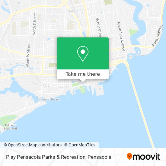 Mapa de Play Pensacola Parks & Recreation