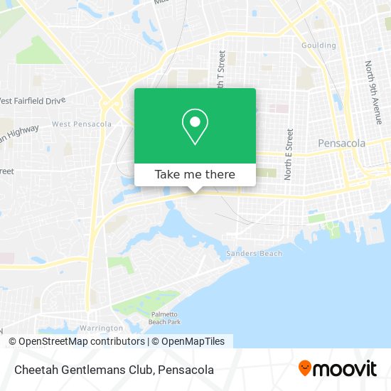 Cheetah Gentlemans Club map