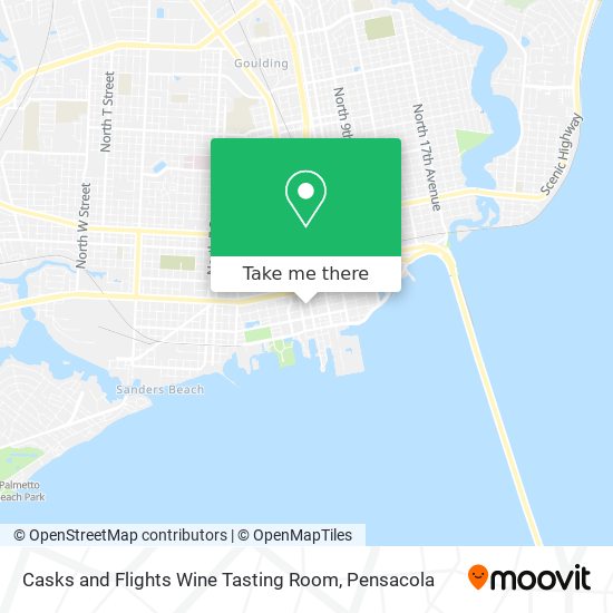 Casks and Flights Wine Tasting Room map