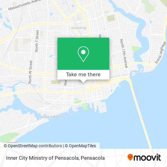 Mapa de Inner City Ministry of Pensacola