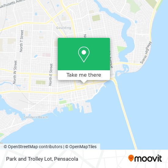Park and Trolley Lot map