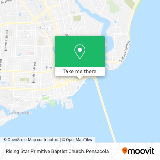 Mapa de Rising Star Primitive Baptist Church
