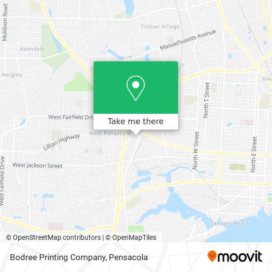 Bodree Printing Company map