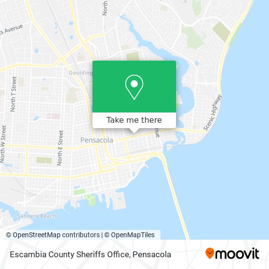 Mapa de Escambia County Sheriffs Office