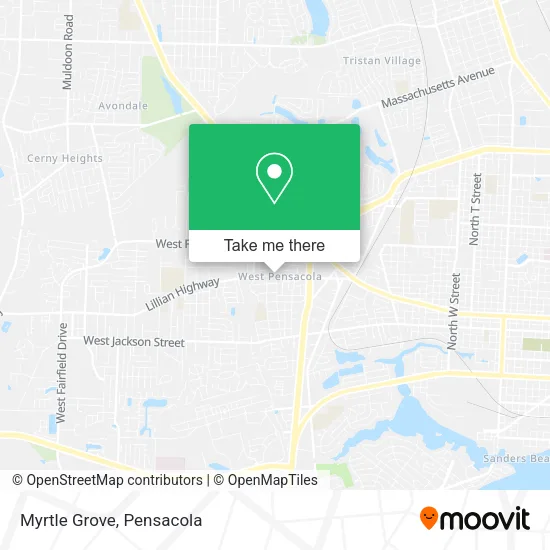 Mapa de Myrtle Grove