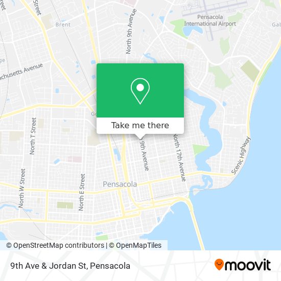 Mapa de 9th Ave & Jordan St