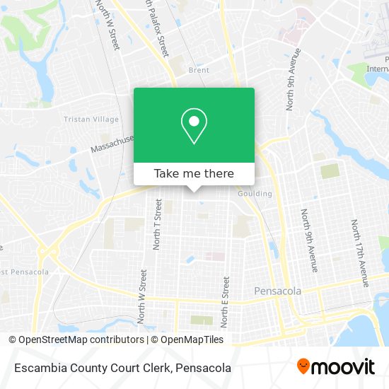 Escambia County Court Clerk map