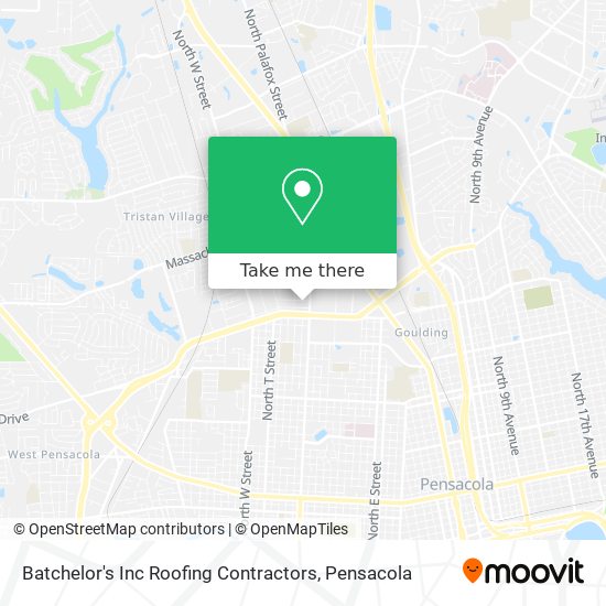 Batchelor's Inc Roofing Contractors map