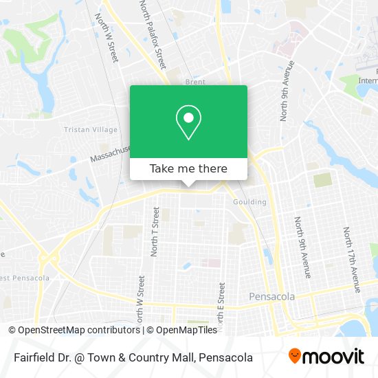 Fairfield Dr. @ Town & Country Mall map