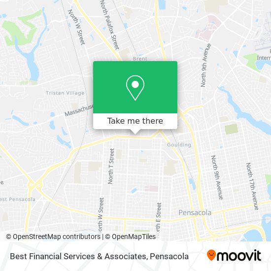 Best Financial Services & Associates map