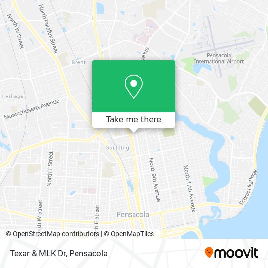 Texar & MLK Dr map