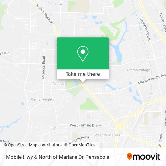 Mapa de Mobile Hwy & North of Marlane Dr