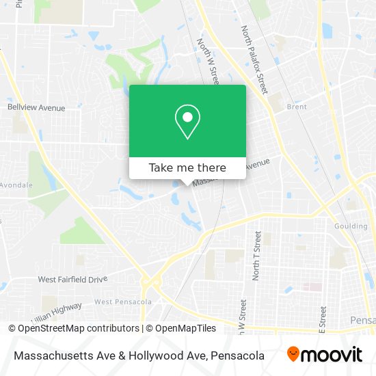 Mapa de Massachusetts Ave & Hollywood Ave