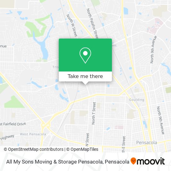 Mapa de All My Sons Moving & Storage Pensacola