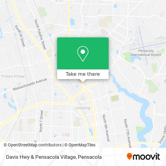 Davis Hwy & Pensacola Village map