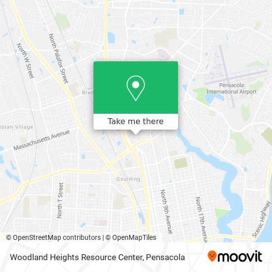 Woodland Heights Resource Center map