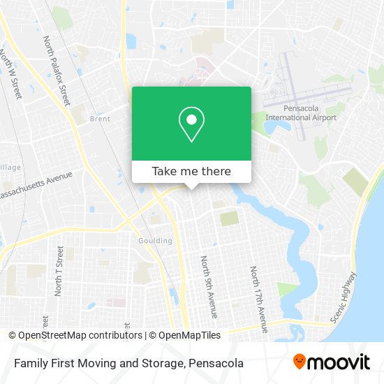 Family First Moving and Storage map