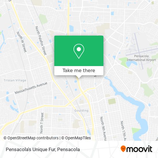 Pensacola's Unique Fur map