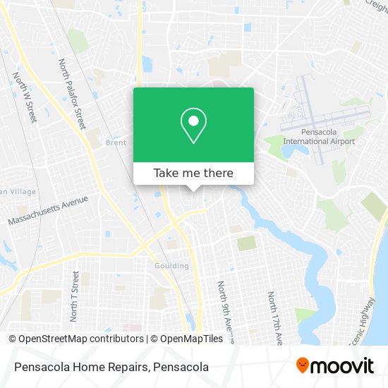 Pensacola Home Repairs map