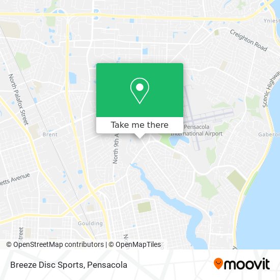 Breeze Disc Sports map