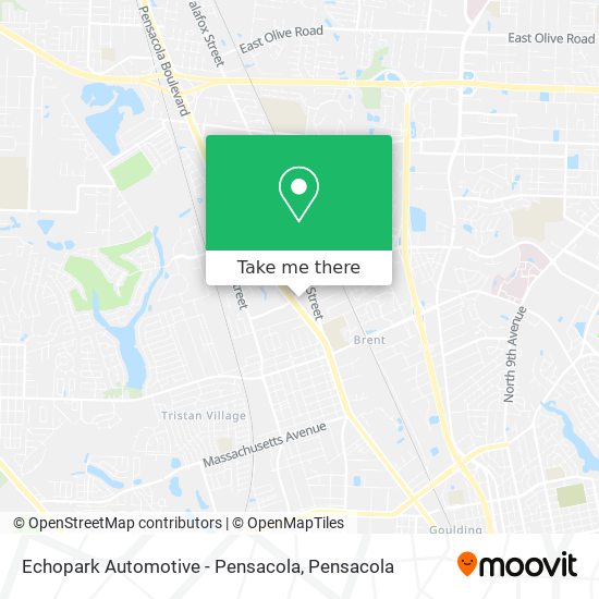 Echopark Automotive - Pensacola map