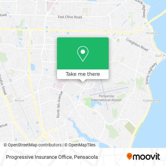Progressive Insurance Office map