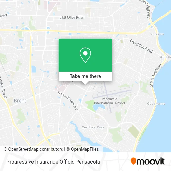Progressive Insurance Office map