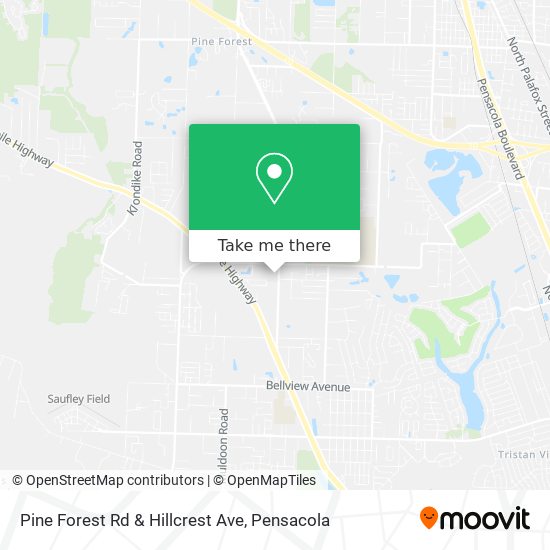 Pine Forest Rd & Hillcrest Ave map