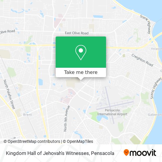 Mapa de Kingdom Hall of Jehovah's Witnesses