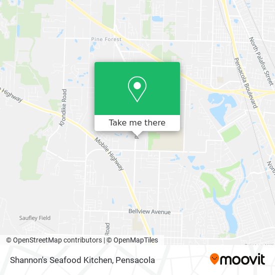 Shannon's Seafood Kitchen map