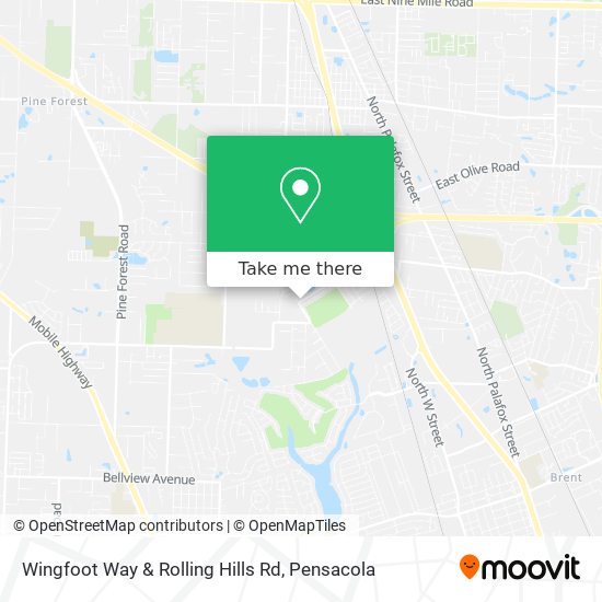 Wingfoot Way & Rolling Hills Rd map