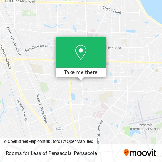Mapa de Rooms for Less of Pensacola