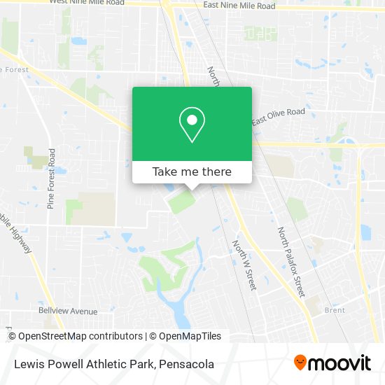 Mapa de Lewis Powell Athletic Park