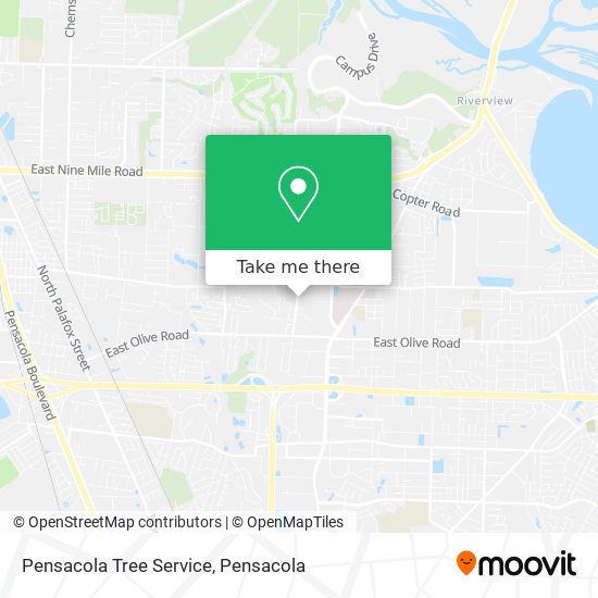 Mapa de Pensacola Tree Service