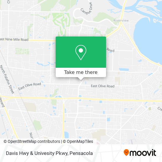 Davis Hwy & Univesity Pkwy map